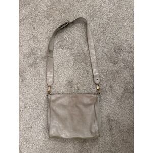 Erin Condren Tan Metallic 100% Suede Leather Adjustable Crossbody